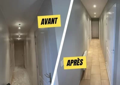 Avant Après rénovation macon lot 46