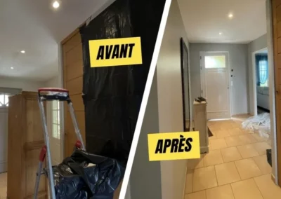 Avant Après rénovation maçon lot 46